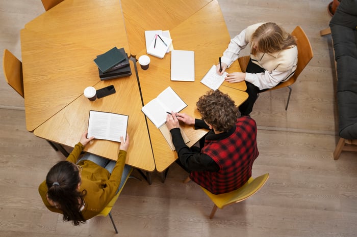 students-working-study-group